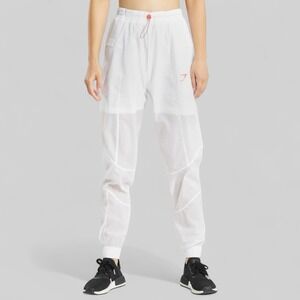 Gymshark White Joggers with Pink Accent